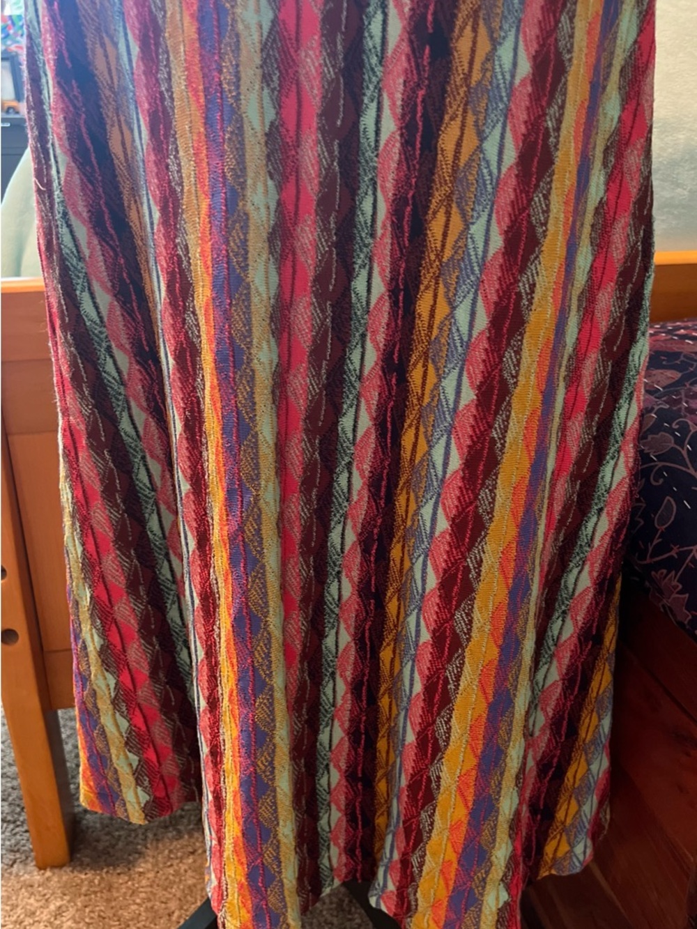 Aldo Martins Rainbow Multi-Stripe Textured Maxi Skirt - Picture 10 of 15